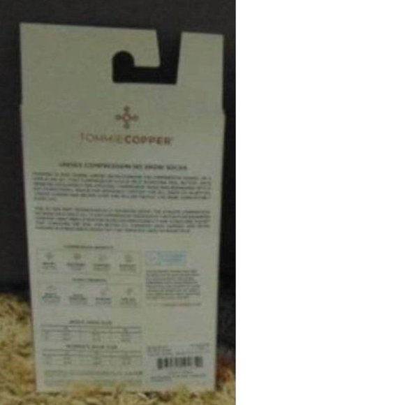 Womens Compression Socks Tommy Copper White No Show Large Stretch Cushioned Zinc - Picture 3 of 4